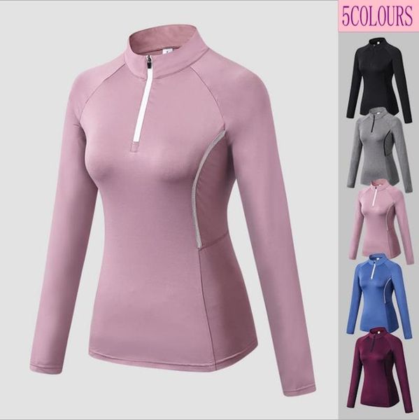 women's sweatshirt casual sports long sleeve fitness running yoga sweater high stretch tights quick-dry stand collar hoodie for women, White;black
women's sweatshirt casual sports long sleeve fitness running yoga sweater high stretch tights quick-dry stand collar hoodie for women, White;black