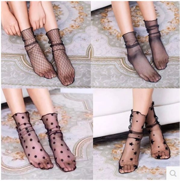 socks & hosiery see-through lace transparent star net lattice wave point women thin spring and summer pile, Black;white
socks & hosiery see-through lace transparent star net lattice wave point women thin spring and summer pile, Black;white