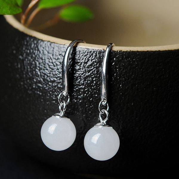 2019 new s925 silver inlaid round and jade inlaid silver jade earrings with certificate, Golden;silver
2019 new s925 silver inlaid round and jade inlaid silver jade earrings with certificate, Golden;silver