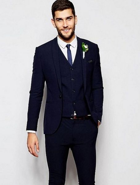 new design navy blue groom tuxedos shawl lapel one button groomsmen mens wedding dress excellent man suit(jacket+pants+vest+tie) 380, Black;gray
new design navy blue groom tuxedos shawl lapel one button groomsmen mens wedding dress excellent man suit(jacket+pants+vest+tie) 380, Black;gray