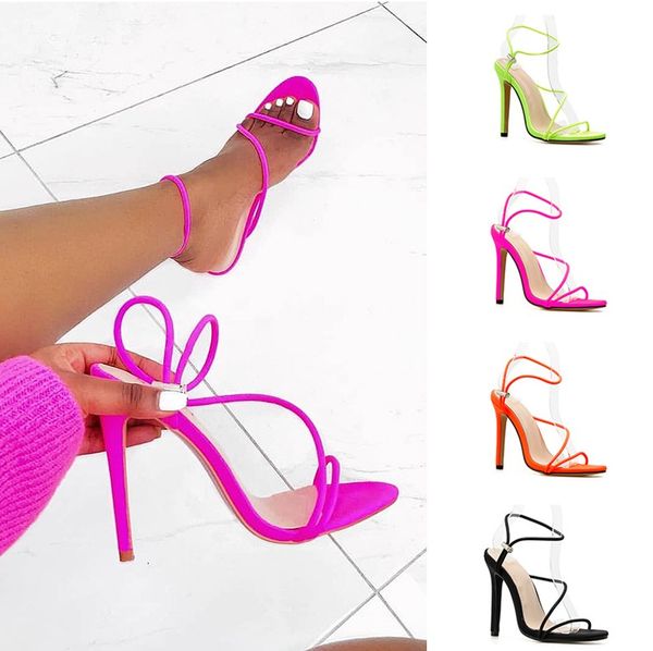 women shoes thin heels 11cm sandals new candy color high heel sandals elastic brand thin shoes 35-43, Black
women shoes thin heels 11cm sandals new candy color high heel sandals elastic brand thin shoes 35-43, Black