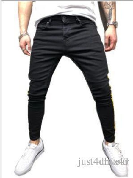 mens fashion high street slim jeans long trousers pencil side striped design washed jeans male hip hop denim pants, Blue
mens fashion high street slim jeans long trousers pencil side striped design washed jeans male hip hop denim pants, Blue