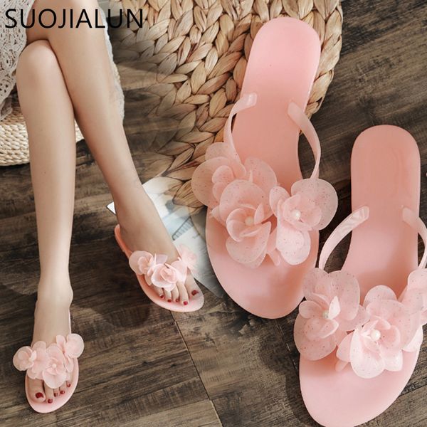 suojialun 2018 summer sweet flower slippers flip flops women sandals female candy color beach shoes outside flat slides, Black
suojialun 2018 summer sweet flower slippers flip flops women sandals female candy color beach shoes outside flat slides, Black