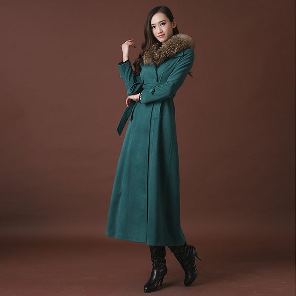 tide winter woolen coat women double-breasted thicken long cashmere wool coat parka raccoon fur collar jacket abrigo mujer c3551, Black
tide winter woolen coat women double-breasted thicken long cashmere wool coat parka raccoon fur collar jacket abrigo mujer c3551, Black