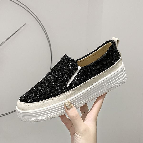 women's shoes platform all-match slip-on female footwear loafers with fur modis casual sneaker round toe slip on dress, Black
women's shoes platform all-match slip-on female footwear loafers with fur modis casual sneaker round toe slip on dress, Black