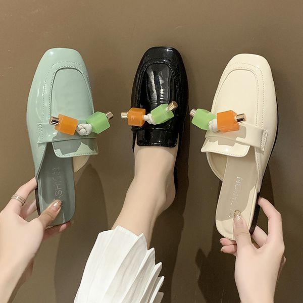 flat shoes female womens slippers outdoor loafers low luxury slides cover toe pantofle designer 2020 summer rubber pu bonded, Black
flat shoes female womens slippers outdoor loafers low luxury slides cover toe pantofle designer 2020 summer rubber pu bonded, Black
