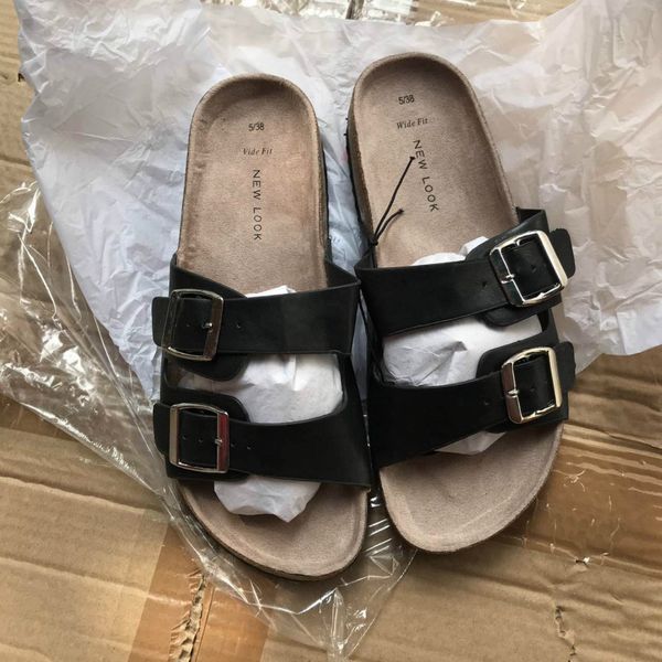 summer beach female slippers casual double buckle slides women slip on flip flops flat light travel women sandals shoes, Black
summer beach female slippers casual double buckle slides women slip on flip flops flat light travel women sandals shoes, Black