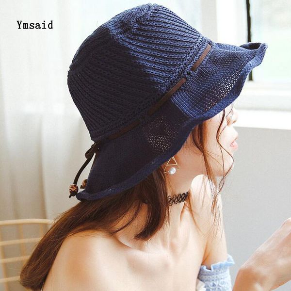 2017 spring and summer hollow korean star with the department of thin cotton knitting folding lotus leaf fisherman hat cap, Blue;gray
2017 spring and summer hollow korean star with the department of thin cotton knitting folding lotus leaf fisherman hat cap, Blue;gray