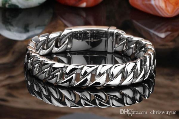 12mm width pulseira masculina stainless steel bracelet bicycle chain friend friendship bracelet men cool male wristband nb161, Black
12mm width pulseira masculina stainless steel bracelet bicycle chain friend friendship bracelet men cool male wristband nb161, Black