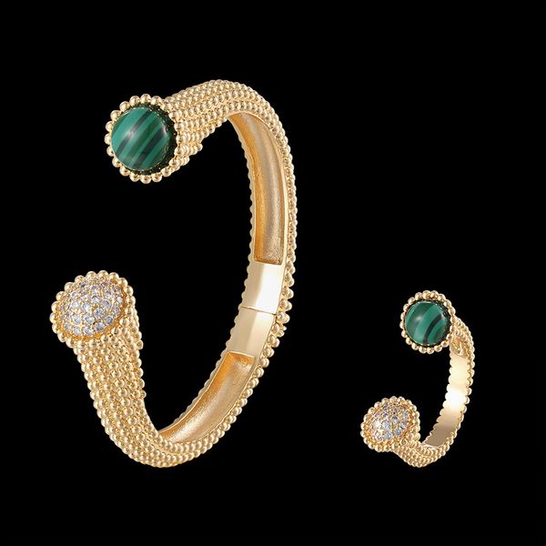 lanruisha brand zircon stone green-color round head cuff bangle bracelet female bijoux rings banquet party jewellery set for wom, Silver
lanruisha brand zircon stone green-color round head cuff bangle bracelet female bijoux rings banquet party jewellery set for wom, Silver