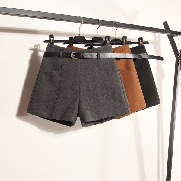 waist shorts female autumn/winter 2018 new gray woolen cloth show thin wide-legged trousers render boots pants outside, White;black
waist shorts female autumn/winter 2018 new gray woolen cloth show thin wide-legged trousers render boots pants outside, White;black