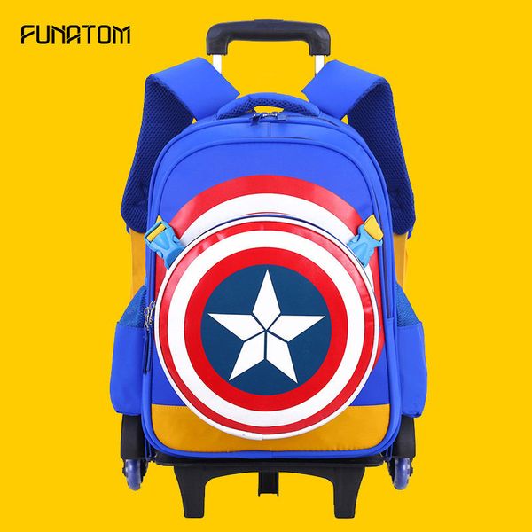 new arrival cartoon captain removable children school bags with 2/6 wheels backpacks boys trolley schoolbag wheeled backpack
new arrival cartoon captain removable children school bags with 2/6 wheels backpacks boys trolley schoolbag wheeled backpack