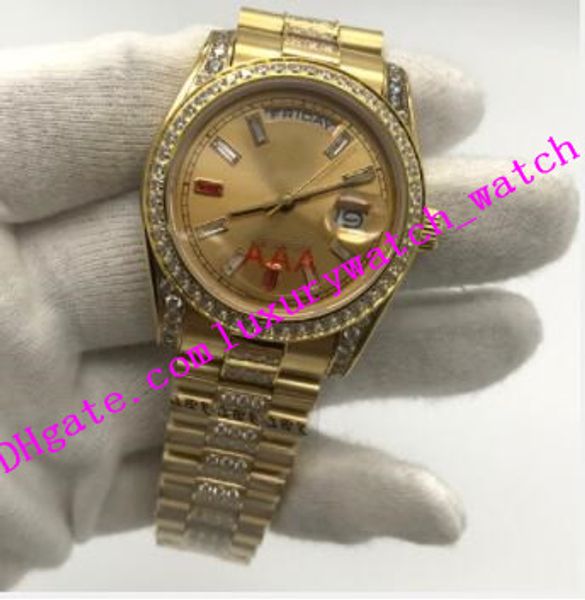 factory sales men wristwatch 40mm gold dial diamond bezel strap steel bracelet asia 2813 automatic luxury wristwatch ing, Slivery;brown
factory sales men wristwatch 40mm gold dial diamond bezel strap steel bracelet asia 2813 automatic luxury wristwatch ing, Slivery;brown