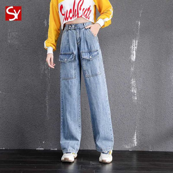 tall waist hyuna wind jeans loose female thin spring and autumn 2020 mops the ground wide legs hang feeling straight pants son, Blue
tall waist hyuna wind jeans loose female thin spring and autumn 2020 mops the ground wide legs hang feeling straight pants son, Blue