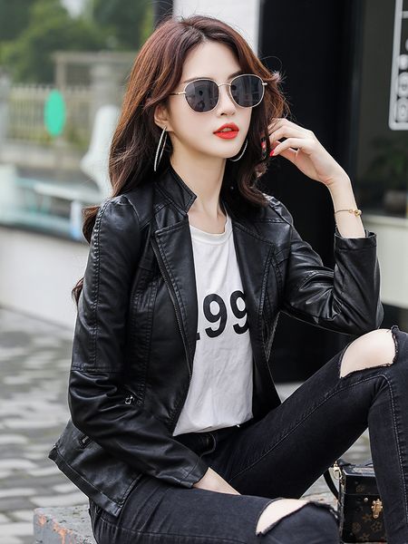 плюс размер женщин 2019 мотоцикл пальто искусственной кожи куртка женский байкер дамы корейский outwear spring street wear casacos femininos, Black
плюс размер женщин 2019 мотоцикл пальто искусственной кожи куртка женский байкер дамы корейский outwear spring street wear casacos femininos, Black