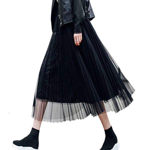 black skirts pleated skirt 2019 summer women tulle skirt black high waist midi skirts thin chiffon mesh yarn loose long skirts women
black skirts pleated skirt 2019 summer women tulle skirt black high waist midi skirts thin chiffon mesh yarn loose long skirts women