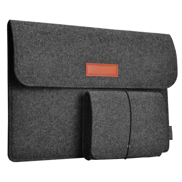 

Soft Notebook Laptop Bag 13.3-Inch Felt Sleeve Pouch Protective Cover PU Carrying Case for iPad MacBook Air Pro Retina Display Handbags