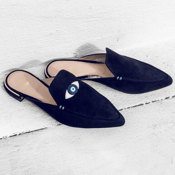 gigi styles loafers for womens blue brown suede pointed toe women shoes spring summer mules big eyes decors women flats, Black
gigi styles loafers for womens blue brown suede pointed toe women shoes spring summer mules big eyes decors women flats, Black