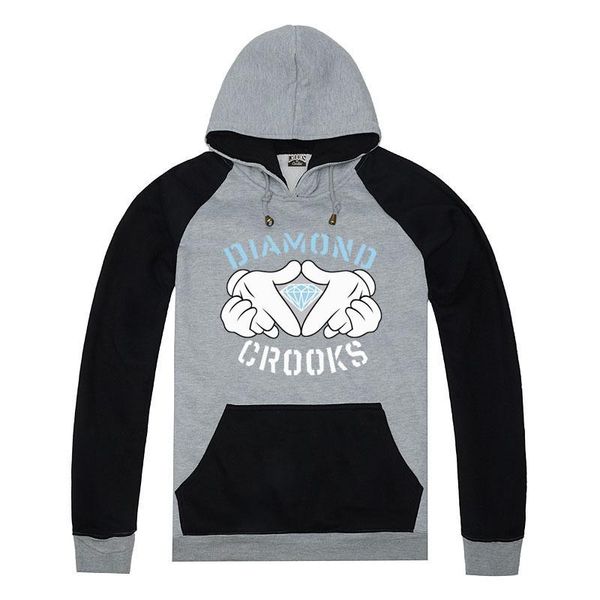мужской hiphop дизайнер алмаз толстовка крукс и замки с капюшоном руно осень зима толстовка, Black 
мужской hiphop дизайнер алмаз толстовка крукс и замки с капюшоном руно осень зима толстовка, Black