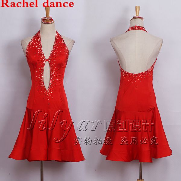 2017 latin dance dress women girls harness style double opening salsa samba tango ballroom competition costume lady dance top, Black;red
2017 latin dance dress women girls harness style double opening salsa samba tango ballroom competition costume lady dance top, Black;red