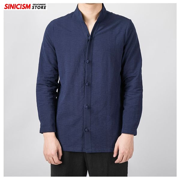sinicism store 2020 men's solid stand collar spring shirts men long sleeve chinese style shirt male fashion cotton linen shirts, White;black
sinicism store 2020 men's solid stand collar spring shirts men long sleeve chinese style shirt male fashion cotton linen shirts, White;black