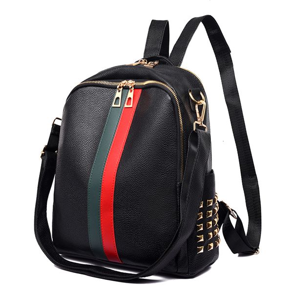 fashion striped design backpack female waterproof pu leather school backpack large capacity women travel backpacks
fashion striped design backpack female waterproof pu leather school backpack large capacity women travel backpacks