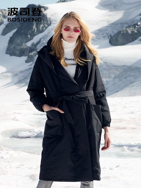 bosideng 2018 women winter down coat thicken outwear hooded warm nightgown coat fashion b80141508ds, Black
bosideng 2018 women winter down coat thicken outwear hooded warm nightgown coat fashion b80141508ds, Black
