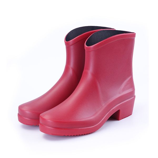 rain boots ladies mid calf chunky heels water proof rain boots for women antiskid mid heels slip on outdoor women jelly shoes, Black
rain boots ladies mid calf chunky heels water proof rain boots for women antiskid mid heels slip on outdoor women jelly shoes, Black