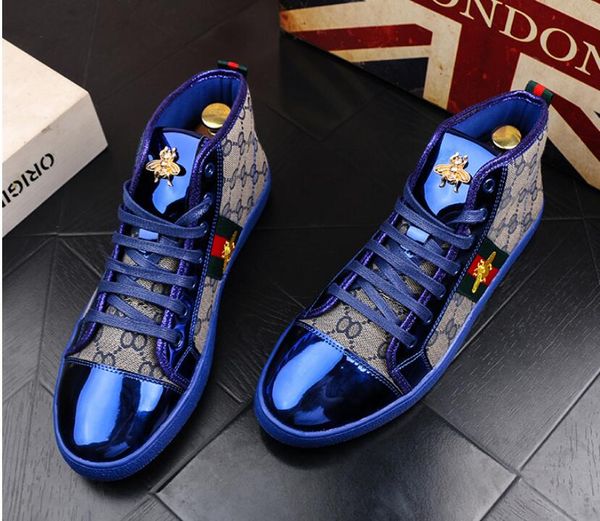fashion men high british style rrivet shoes men causal luxury shoes red gold blue bottom rubber dress shoes for male 38-44, Black
fashion men high british style rrivet shoes men causal luxury shoes red gold blue bottom rubber dress shoes for male 38-44, Black