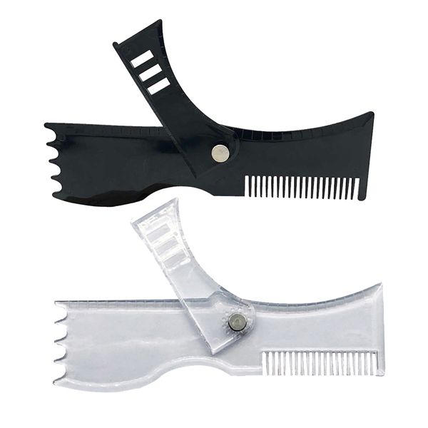 2x beard shaping tool mustache styling template guide trimmer ruler stencil, Silver
2x beard shaping tool mustache styling template guide trimmer ruler stencil, Silver