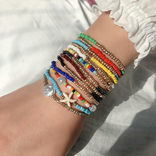 indian style jewelry mix and match colorful rice beads bracelet exaggerated multi-layer elastic rope string beads bracelet combination, Golden;silver
indian style jewelry mix and match colorful rice beads bracelet exaggerated multi-layer elastic rope string beads bracelet combination, Golden;silver
