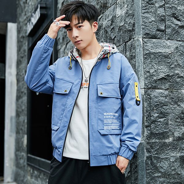 jacket men's 2019 new style men's korean-style slim fit casual hooded coat fashion autumn fashion wholesale, Black;brown
jacket men's 2019 new style men's korean-style slim fit casual hooded coat fashion autumn fashion wholesale, Black;brown