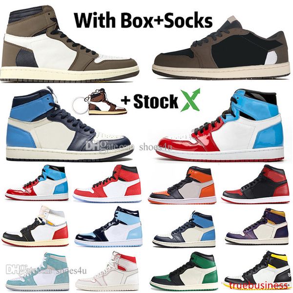 new 1 high travis scotts low fearless obsidian mens basketball shoes spiderman unc black toe banned bred toe men sport designer sneakers
new 1 high travis scotts low fearless obsidian mens basketball shoes spiderman unc black toe banned bred toe men sport designer sneakers