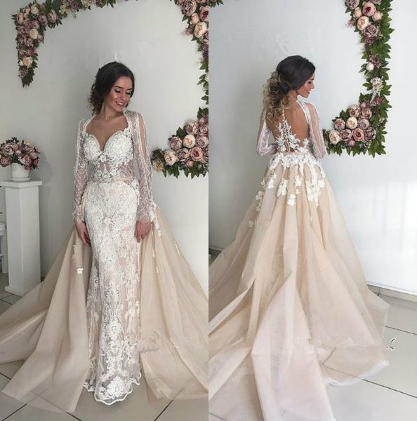 сказочные кружева русалка свадебные платья с overskirts 2019 v шеи плюс размер свадебные платья с длинными рукавами саудовская арабская свад, White
сказочные кружева русалка свадебные платья с overskirts 2019 v шеи плюс размер свадебные платья с длинными рукавами саудовская арабская свад, White