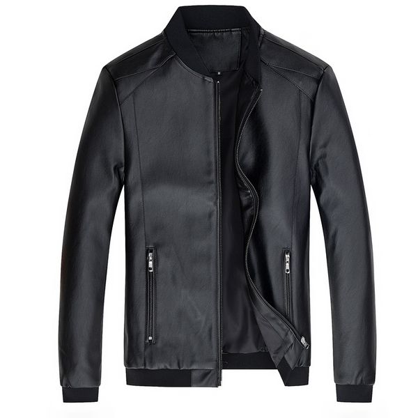 new mens jacket slim fit collar coat motorcy parka casual outwear jacket coats, Black