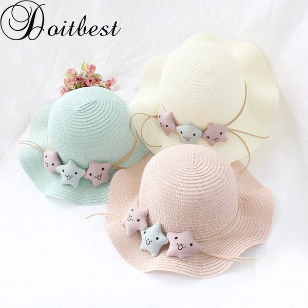 doitthree stars summer children travel cap simple wavy large brim straw hat boys girls beach hats age for 3-8 years old, Yellow
doitthree stars summer children travel cap simple wavy large brim straw hat boys girls beach hats age for 3-8 years old, Yellow