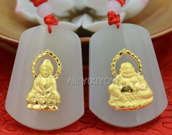 natural white hetian jade + 18k solid gold chinese buddha guanyin blessing lucky pendant + necklace jewelry +certificate, Silver
natural white hetian jade + 18k solid gold chinese buddha guanyin blessing lucky pendant + necklace jewelry +certificate, Silver