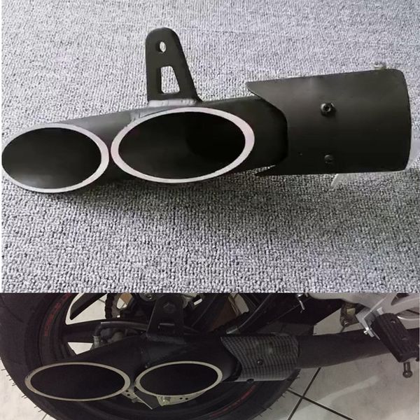 

motorcycle dual-outlet exhaust tail pipe muffler tailpipe tip universal for f800gs f800r f800gt f800st f800s f700gs f650gs