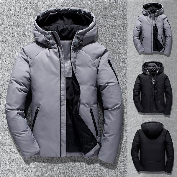 winter parkas men chaqueta hombre men's mid-length pure color thickened hoodie warm cotton-padded jacket coat jaqueta masculino, Black
winter parkas men chaqueta hombre men's mid-length pure color thickened hoodie warm cotton-padded jacket coat jaqueta masculino, Black