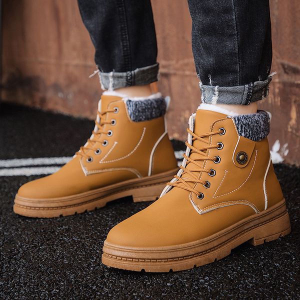monerffi short plush ankle boots men winter boots lace-up autumn leather warm waterproof work tooling mens chaussure homme, Black
monerffi short plush ankle boots men winter boots lace-up autumn leather warm waterproof work tooling mens chaussure homme, Black