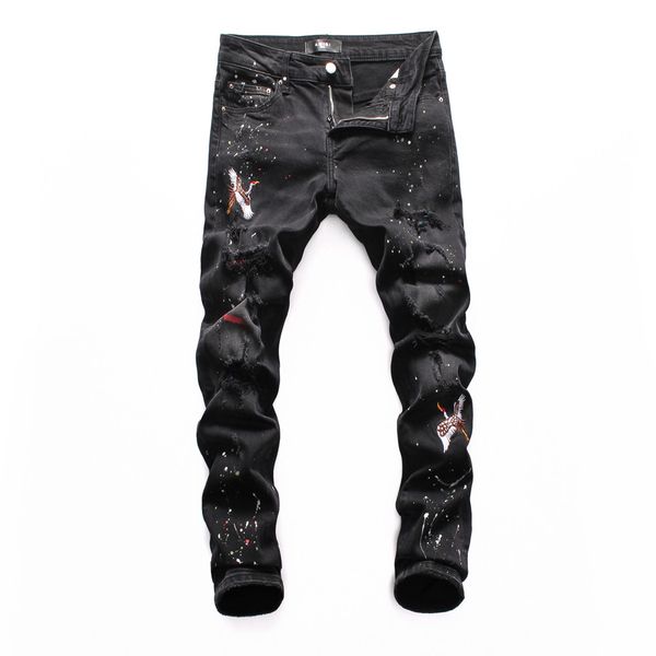 fashion mens designer jeans mens designer skinny ripped striped jeans stretch slim drawstring mens ripped jean motorcycle men pants, Blue
fashion mens designer jeans mens designer skinny ripped striped jeans stretch slim drawstring mens ripped jean motorcycle men pants, Blue