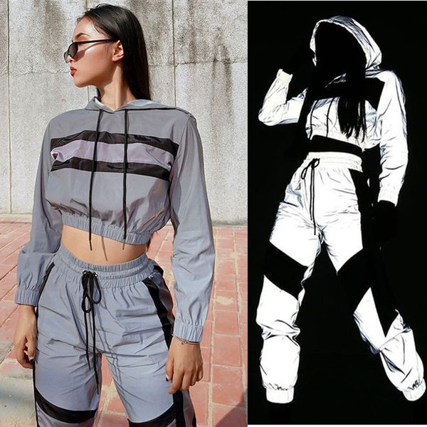 2pcs sports suit hooded jackets street fashion hip hop jogging high waist tracksuit women running sets ladies reflective, Black;blue
2pcs sports suit hooded jackets street fashion hip hop jogging high waist tracksuit women running sets ladies reflective, Black;blue