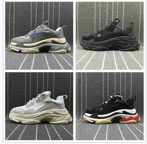 fashion high new triple s mens womens casual shoes paris 17fw low old dad sneaker combination soles boots size 36-45, Black
fashion high new triple s mens womens casual shoes paris 17fw low old dad sneaker combination soles boots size 36-45, Black