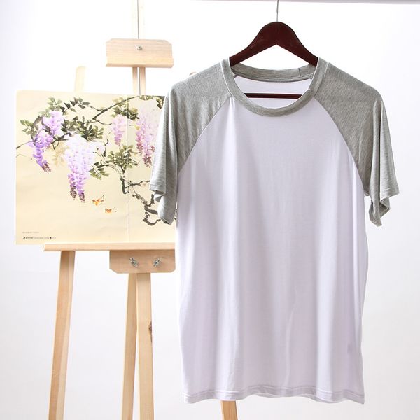 2019 new men's short-sleeved t-shirt, White;black