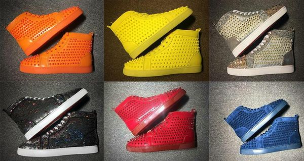 2019 new designer brand studded spikes flats shoes red bottom shoes for mens women party lovers genuine leather sneakers 35-45
2019 new designer brand studded spikes flats shoes red bottom shoes for mens women party lovers genuine leather sneakers 35-45