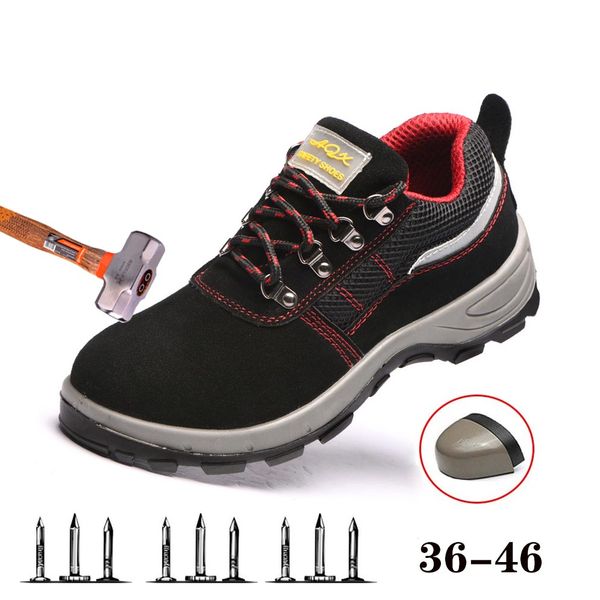 new breathable safety shoes lightweight men's summer stab-resistant steel toe cap work shoes breathable sports large 36-46, Black
new breathable safety shoes lightweight men's summer stab-resistant steel toe cap work shoes breathable sports large 36-46, Black