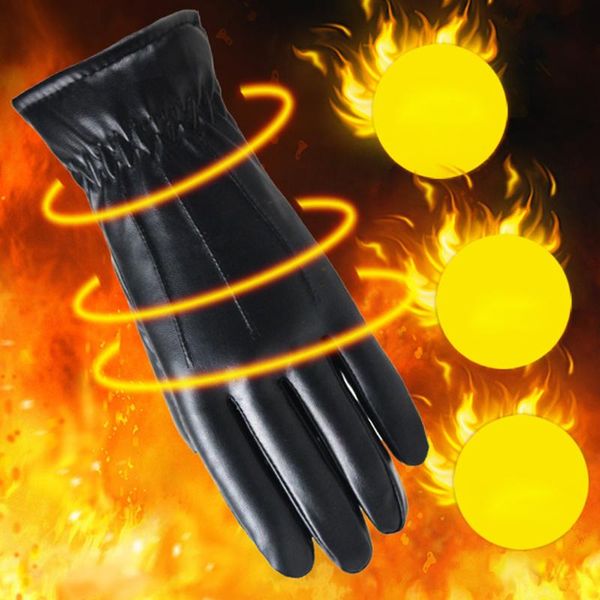 ladies leather windproof gloves winter women waterproof mittens plus velvet female thermal thick gloves dual lining black luvas, Blue;gray
ladies leather windproof gloves winter women waterproof mittens plus velvet female thermal thick gloves dual lining black luvas, Blue;gray