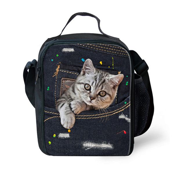 noisydesigns waterproof cooler insulated lunch bag for children jeans cat denim printing student picnic box portable tote bags, Blue;pink
noisydesigns waterproof cooler insulated lunch bag for children jeans cat denim printing student picnic box portable tote bags, Blue;pink