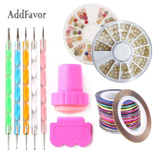 addfavor nail decoration rolls striping glitter rhinestones nails design dotting pen beauty manicure tools set
addfavor nail decoration rolls striping glitter rhinestones nails design dotting pen beauty manicure tools set