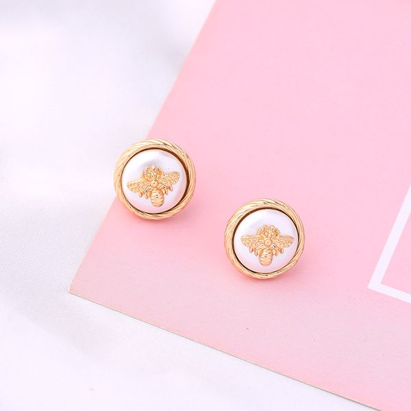 Earrings Stud Earrings Simple Design Stud Earring For Women Bohemia Fashion Acrylic Pearl Gold Color Bee Earring, Golden;silver
Earrings Stud Earrings Simple Design Stud Earring For Women Bohemia Fashion Acrylic Pearl Gold Color Bee Earring, Golden;silver